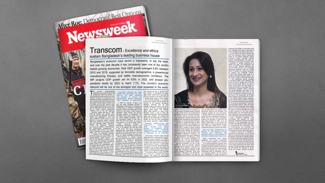 Transcom - Excellence and ethics sustain Bangladesh’s leading business house -stated by Newsweek